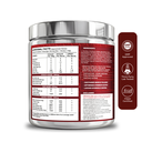 Wellversed Dynamite Pre-Workout Valencia Orange 210 g - nutrition label on jar