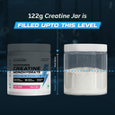 Wellcore Creatine Monohydrate Fruit Fusion 122 g - jar fill level
