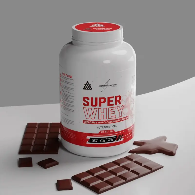 Super Muscles Whey Protein (Chocolate, 1 kg)