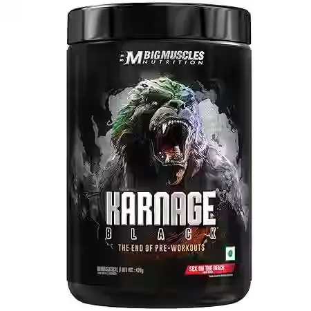 Big Muscles Karnage Pre-Workout Black (Fruit Punch)