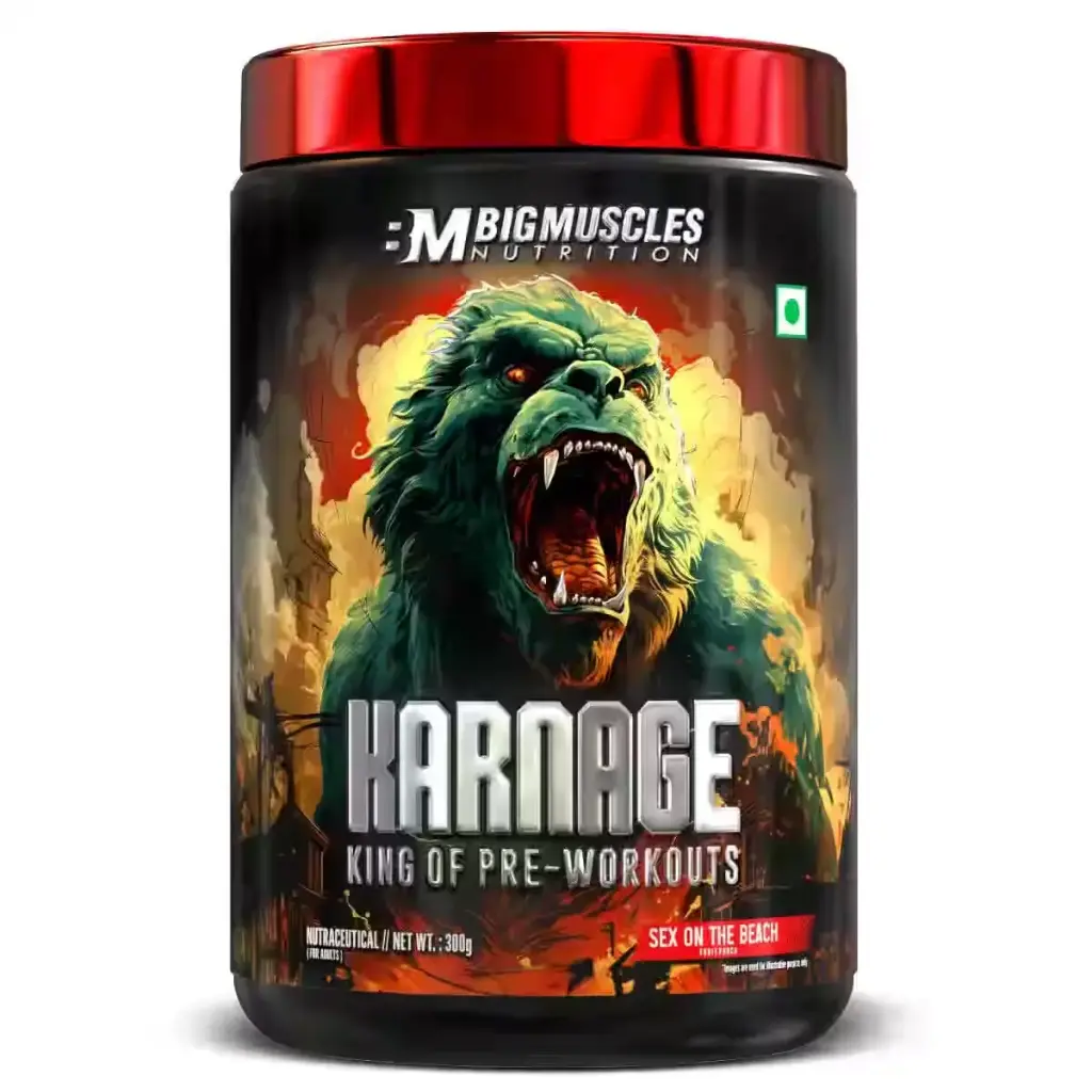 Big Muscles Karnage Pre-Workout Red (Fruit Punch)