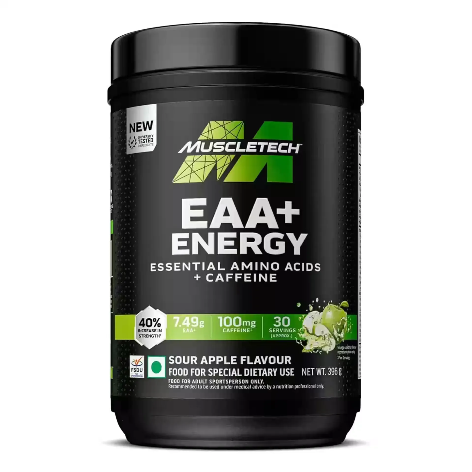 MuscleTech EAA+Energy (Sour Apple, 396gm)