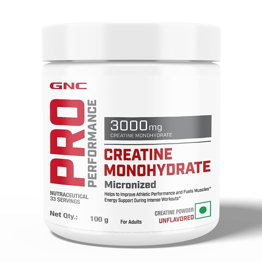 GNC Pro Creatine Monohydrate (Unflavoured, 100 gm)