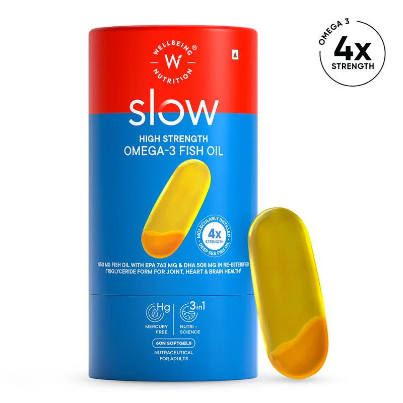 Wellbeing nutrition 4x high strength fish oil