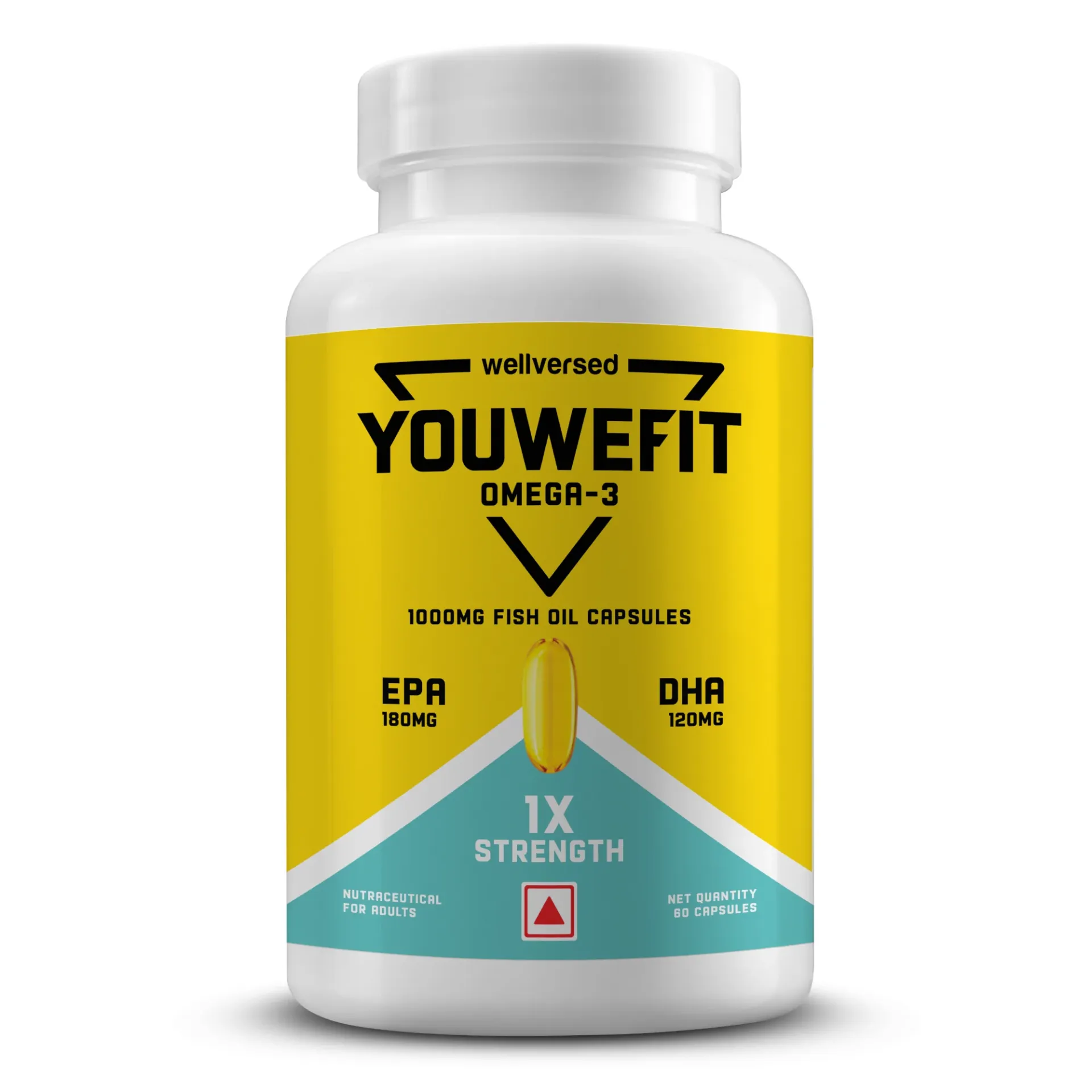 Wellversed Youwefit 1x Strength Omega-3 (60 capsules)